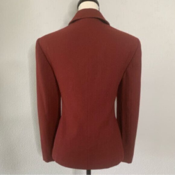 Jones New York Burgundy Two Piece Pants Suit Set - Pants & Blazer - Picture 7 of 12